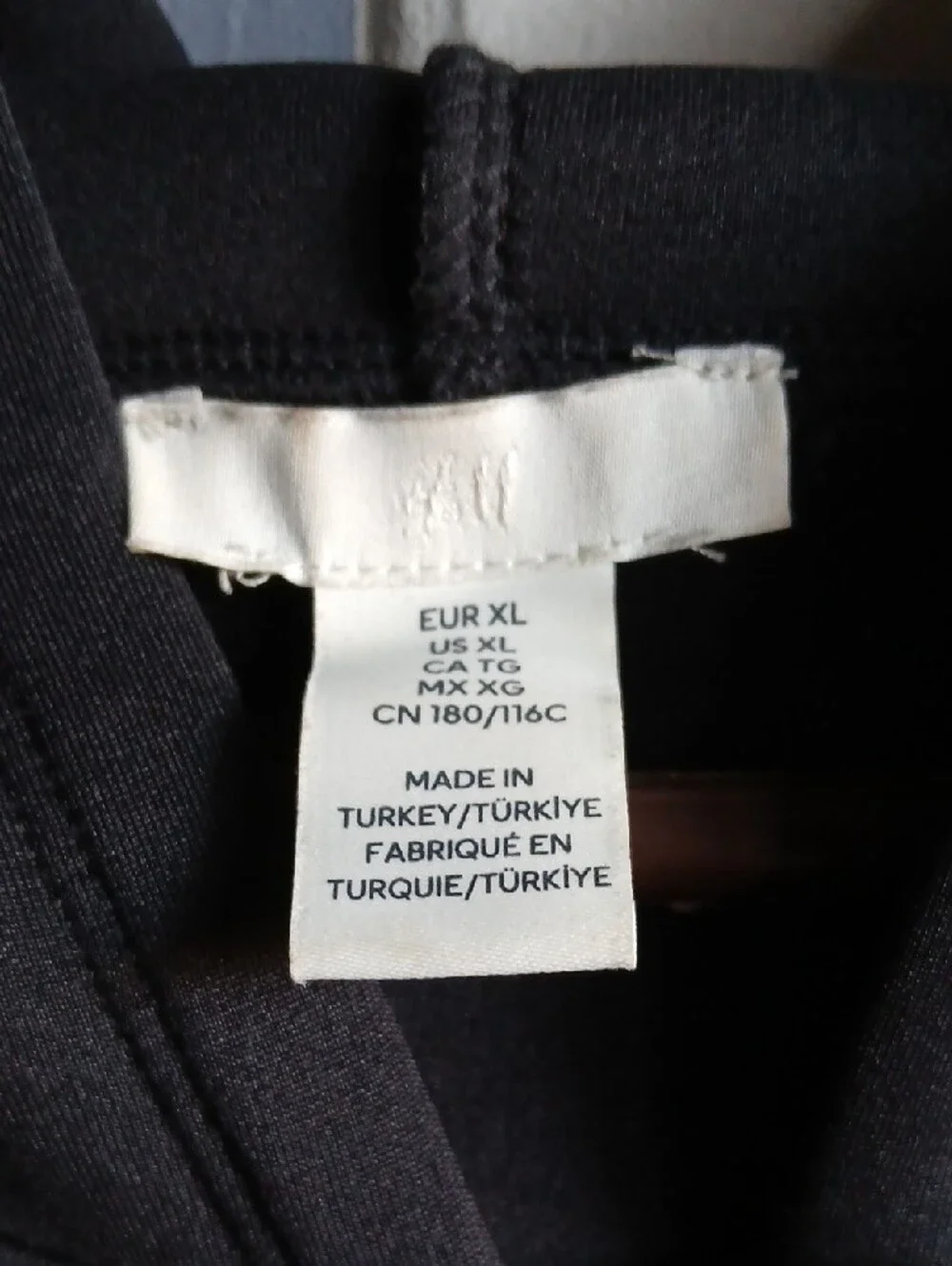H&M Black Zip Hoodie Jacket